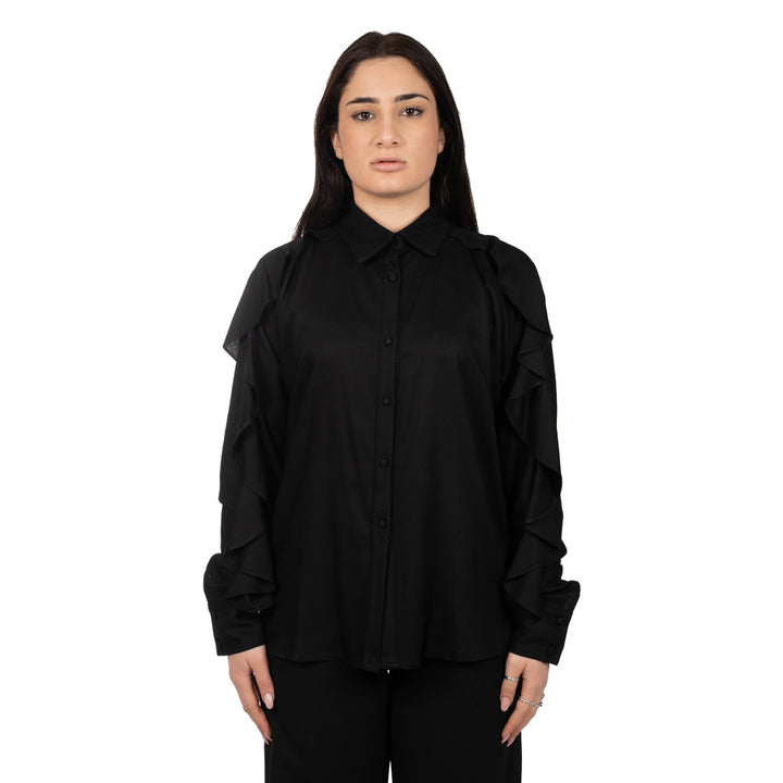 Oltre Tempo Camicia Vajella Con Rouge Sulle Spalle