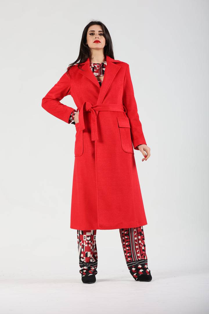 Oltre Tempo Cappotto In Lana Con Tasche A Toppa