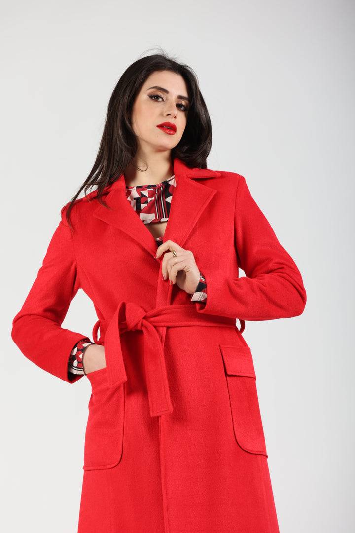 Oltre Tempo Cappotto In Lana Con Tasche A Toppa