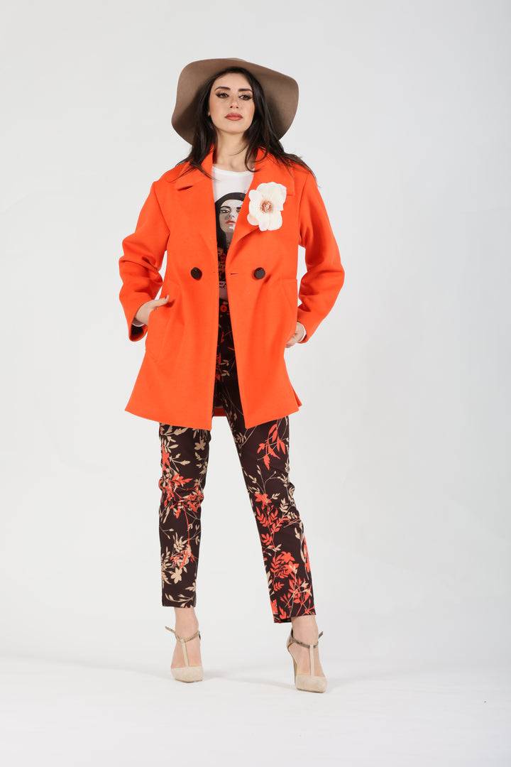 Oltre Tempo Cappotto In Viscosa Due Bottoni