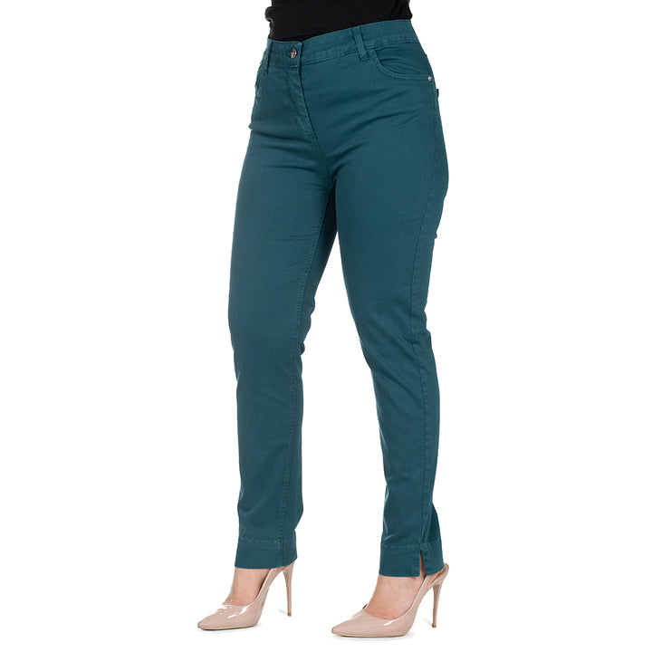 Oltre Tempo Capri In Cotone Un Bottone