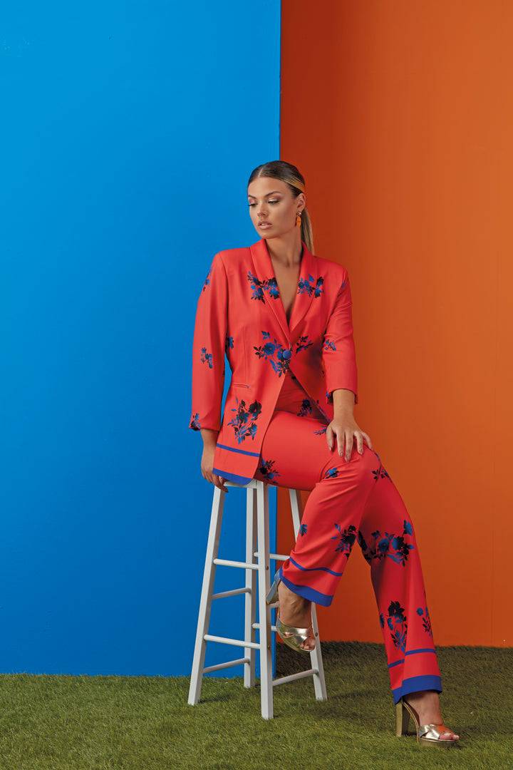 Oltre Tempo Giacca in cadì con bottone in raso