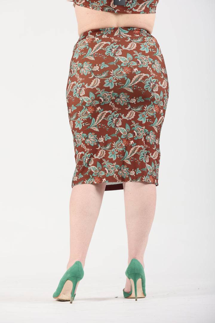 Oltre Tempo Gonna Con Bottoni E Spacco Davanti