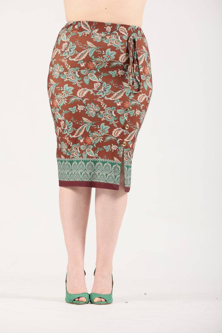 Oltre Tempo Gonna con bottoni e spacco davanti