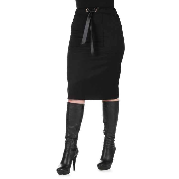 Oltre Tempo Gonna Con Occhielli Strass E Raso