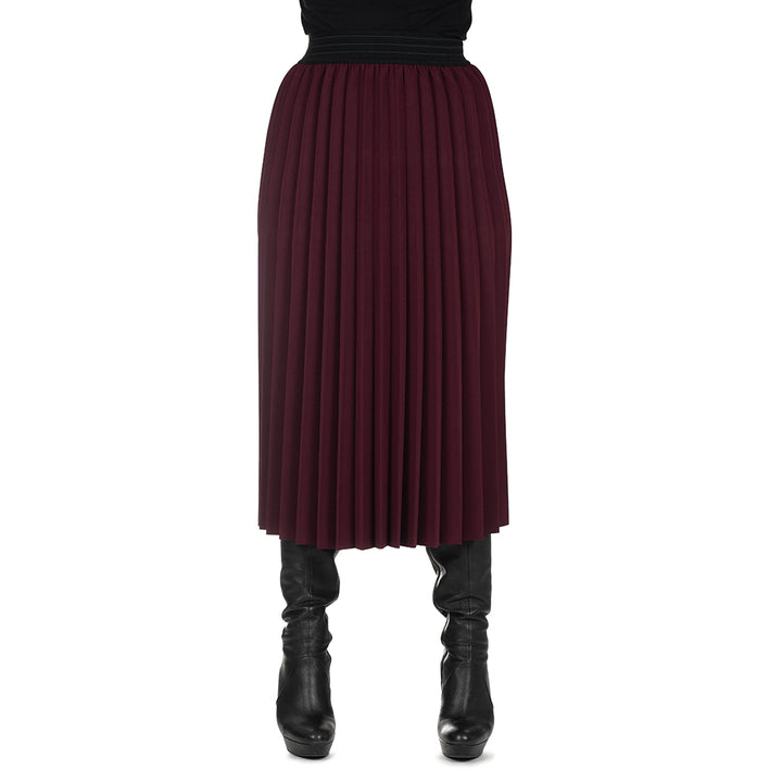 Oltre Tempo Gonna Plissettata Con Elastico In Vita