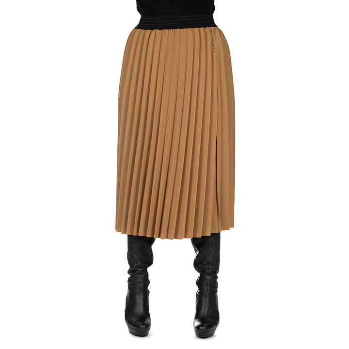 Oltre Tempo Gonna Plissettata Con Elastico In Vita