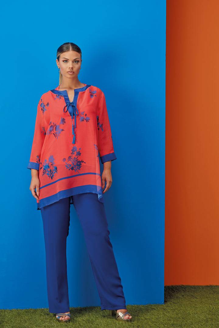 Oltre Tempo Kaftano fantasia in viscosa