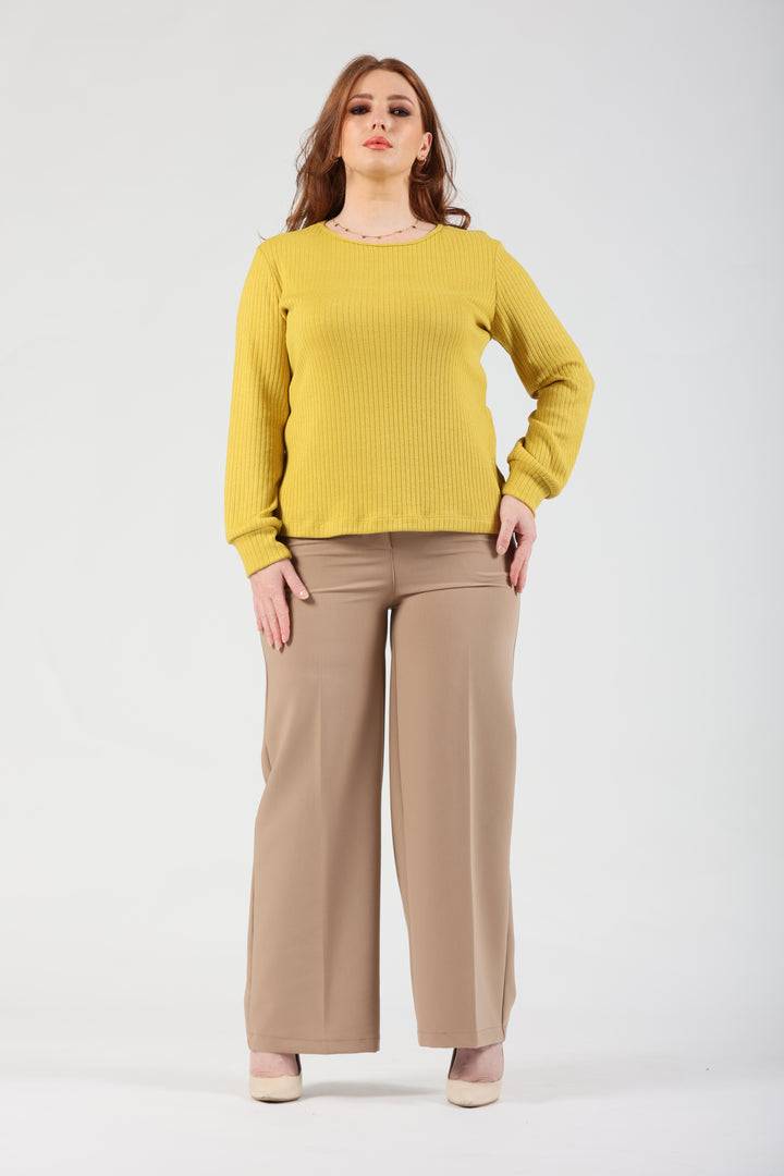 Oltre Tempo Maglia a coste con polso