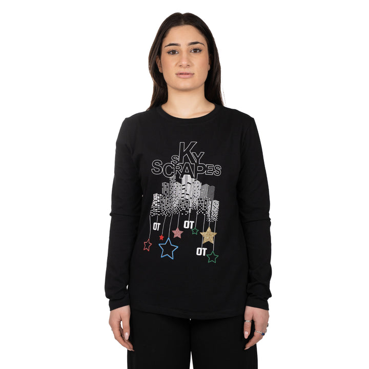 Oltre Tempo Maglia In Cotone Con Stampa