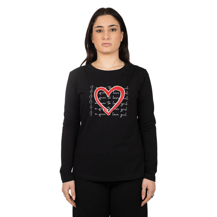 Oltre Tempo Maglia In Cotone Con Stampa