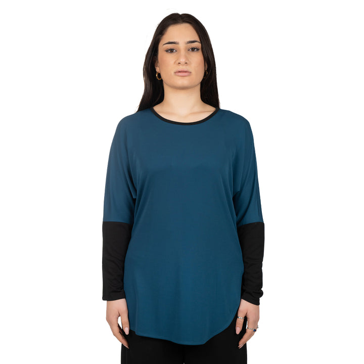 Oltre Tempo Maglia In Jersey Con Contrasti