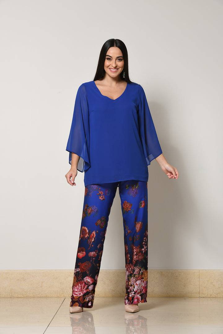 Oltre Tempo Pantalone con elastico in vita di raso