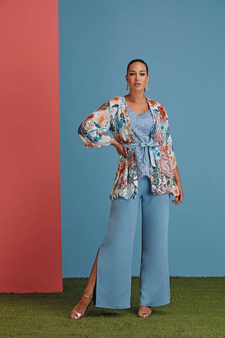 Oltre Tempo Spolverino in georgette fant. cashmere