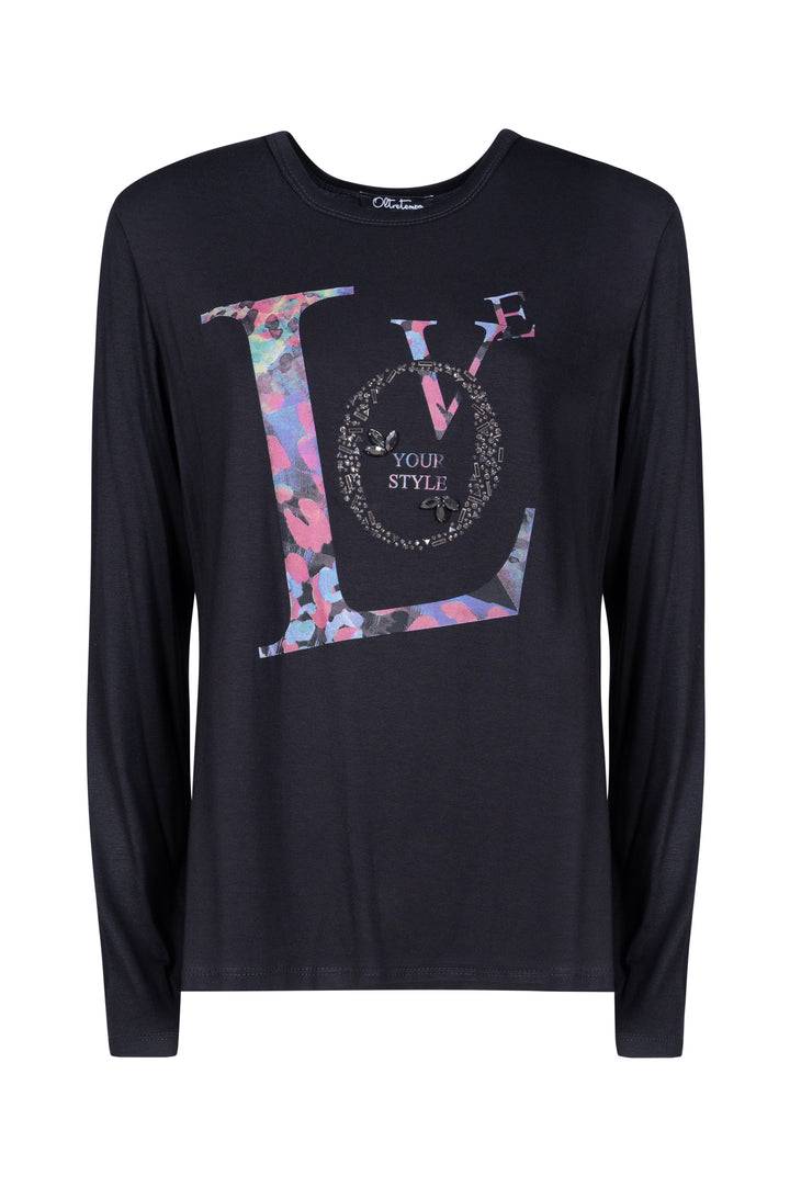 Oltre Tempo T-shirt In Viscosa Con Stampa