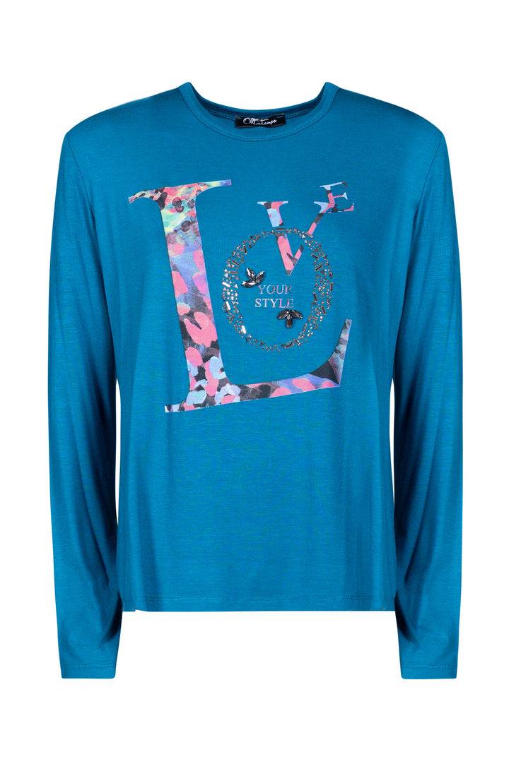 Oltre Tempo T-shirt In Viscosa Con Stampa