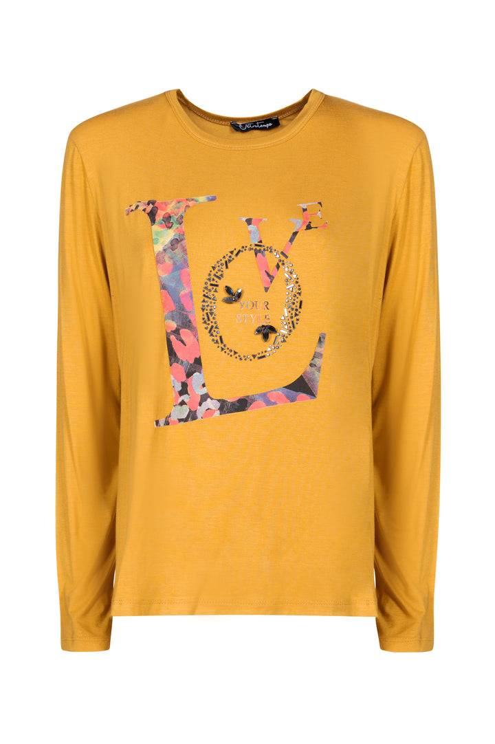 Oltre Tempo T-shirt In Viscosa Con Stampa