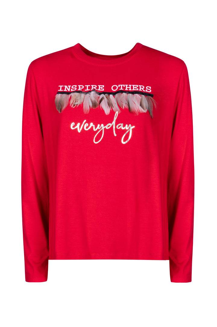 Oltre Tempo T-shirt Viscosa Con Stampa