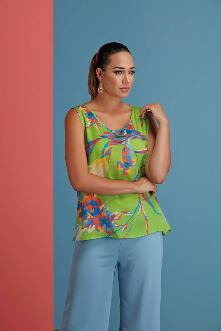 Oltre Tempo Top In Raso Leggero