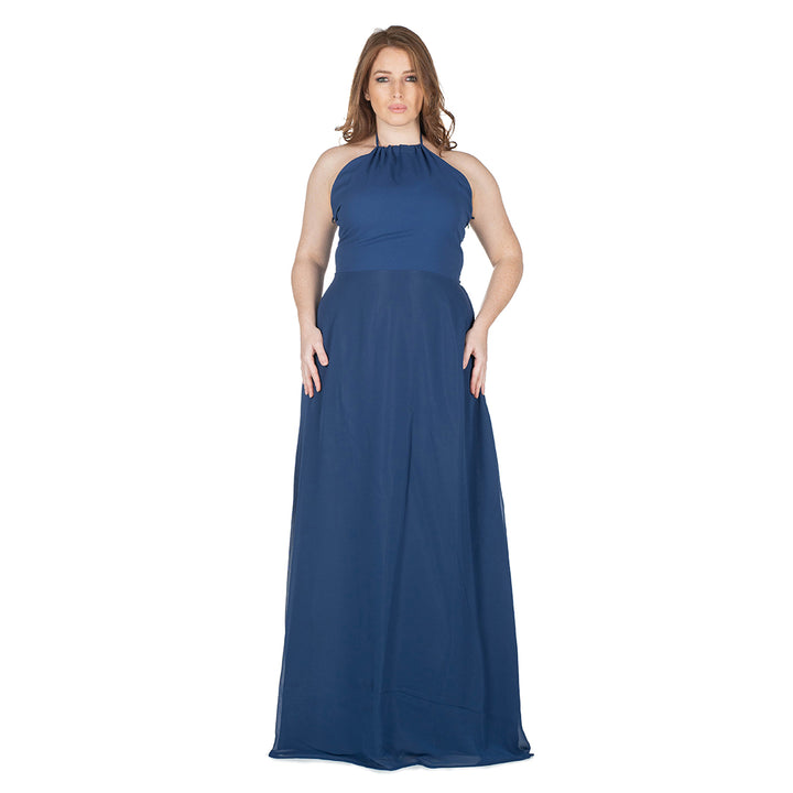 Oltre Tempo Vestito Lungo In Georgette Chiffon