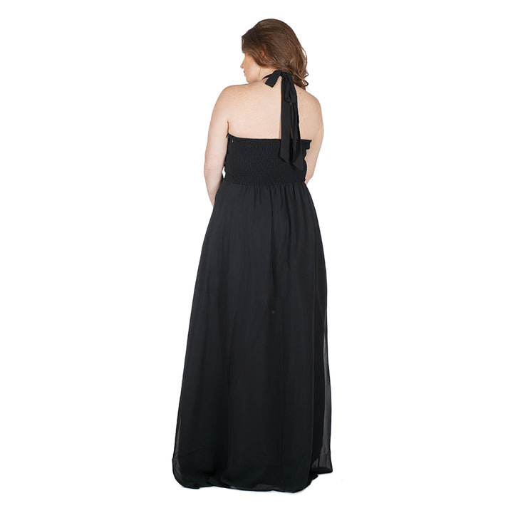 Oltre Tempo Vestito Lungo In Georgette Chiffon