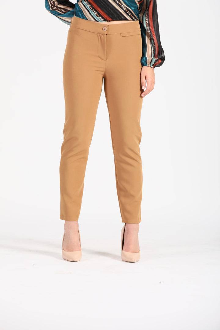 Oltre Tempo Pantalone Con Elastico In Vita E Frisi Sulla Sinistra