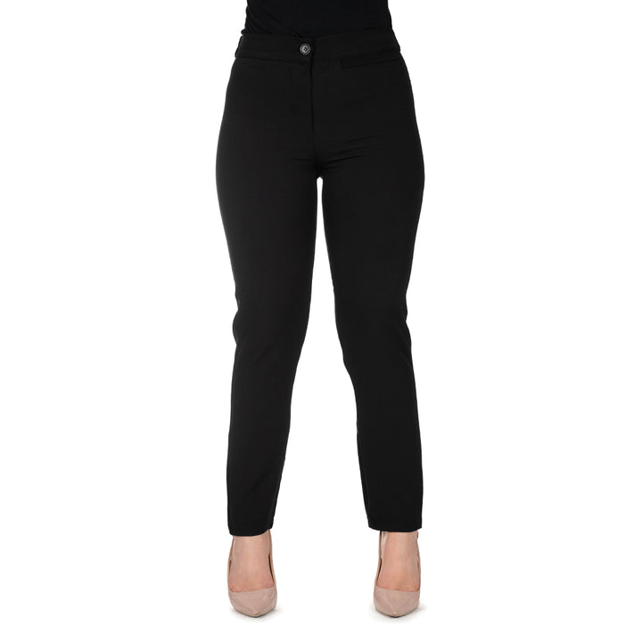 Oltre Tempo Pantalone Con Elastico In Vita E Frisi Sulla Sinistra