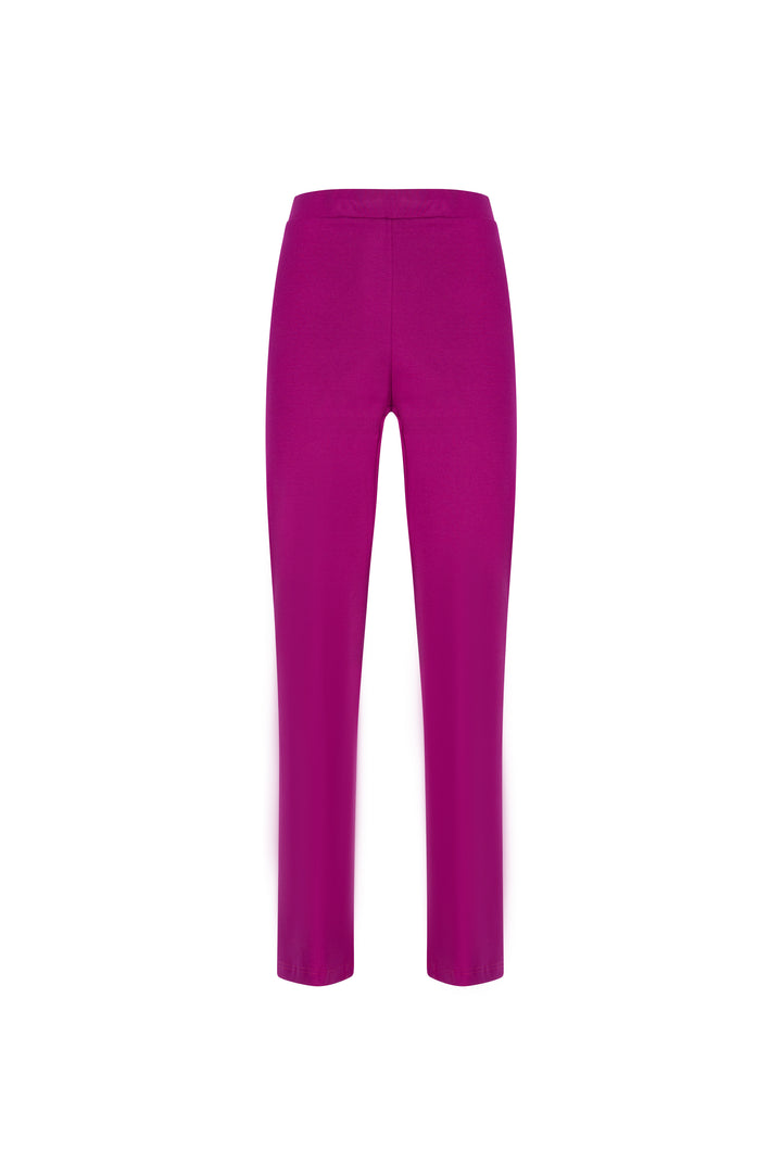 Oltre Tempo Pantalone Gamba Dritta In Punto Milano Di Viscosa