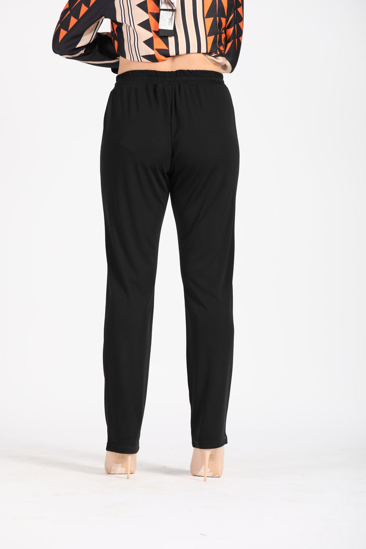 Oltre Tempo Pantalone In Jersey Con Elastico In Vita