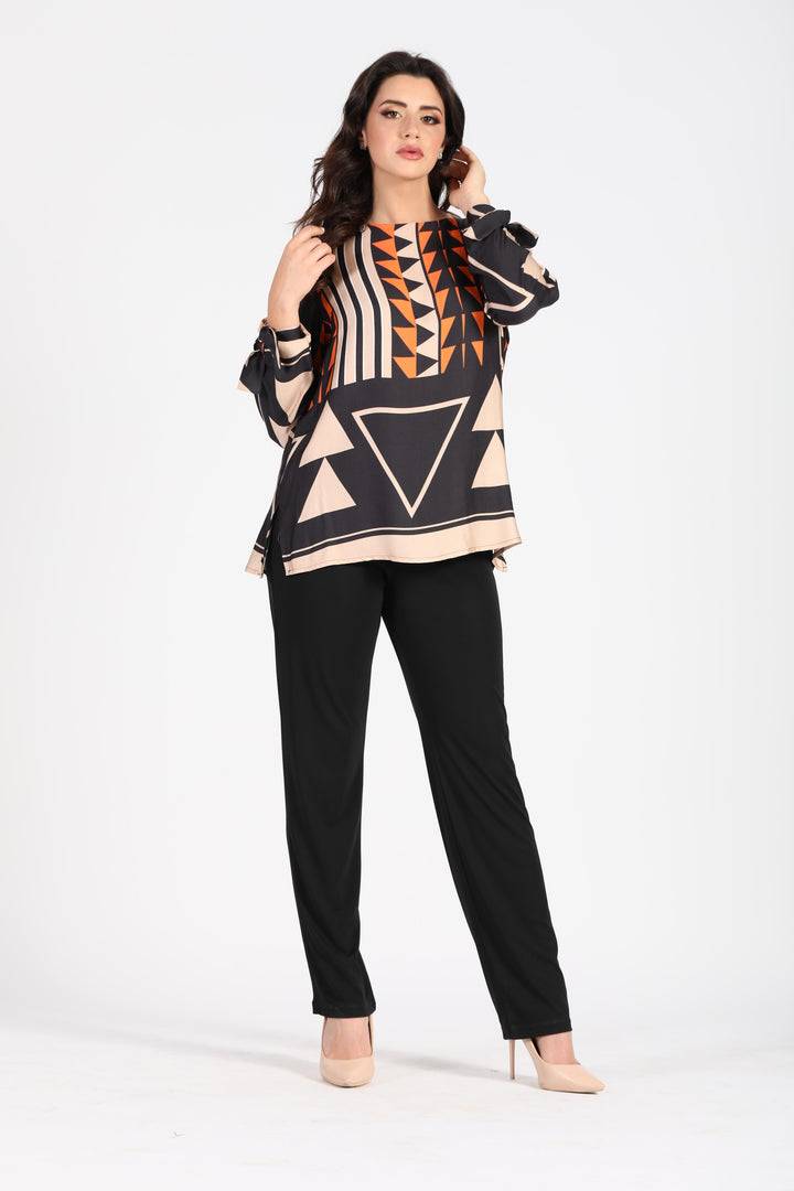 Oltre Tempo Pantalone in jersey con elastico in vita