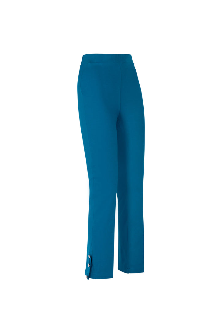 Oltre Tempo Pantalone In Punto Milano Con Bottoncini Al Fondo