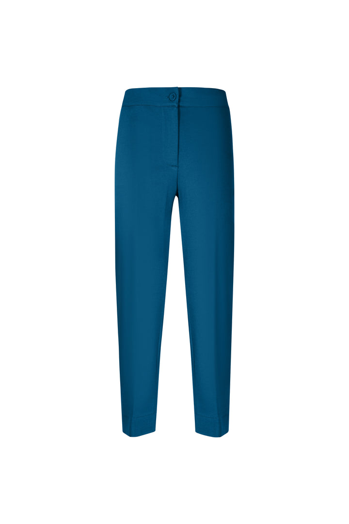 Oltre Tempo Pantalone In Punto Milano Con Fintone Ed Elastico In Vita