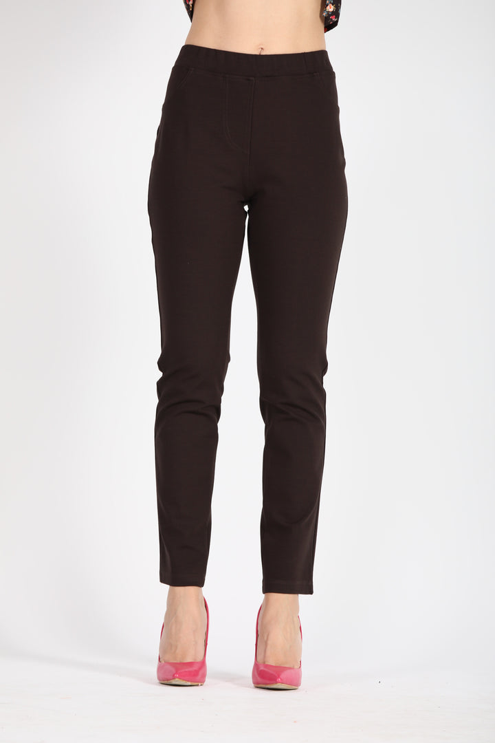 Oltre Tempo Pantalone Punto Milano Con Tasche In Jeans