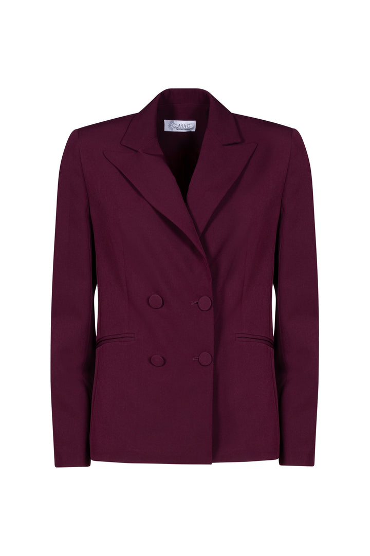 Oltre Tempo Tailleur Doppiopetto Con Bottoni Rivestiti