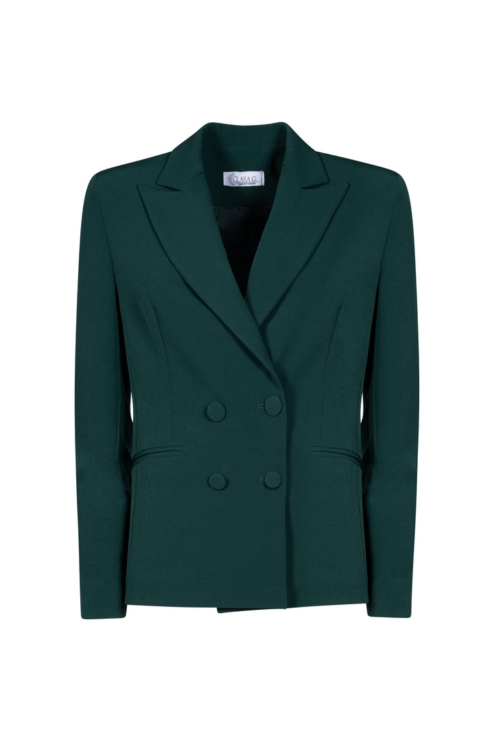 Oltre Tempo Tailleur Doppiopetto Con Bottoni Rivestiti