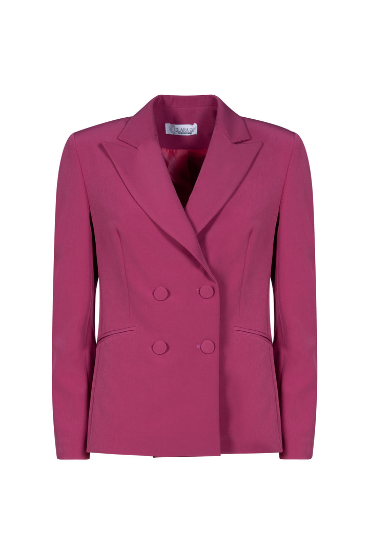 Oltre Tempo Tailleur doppiopetto con bottoni rivestiti