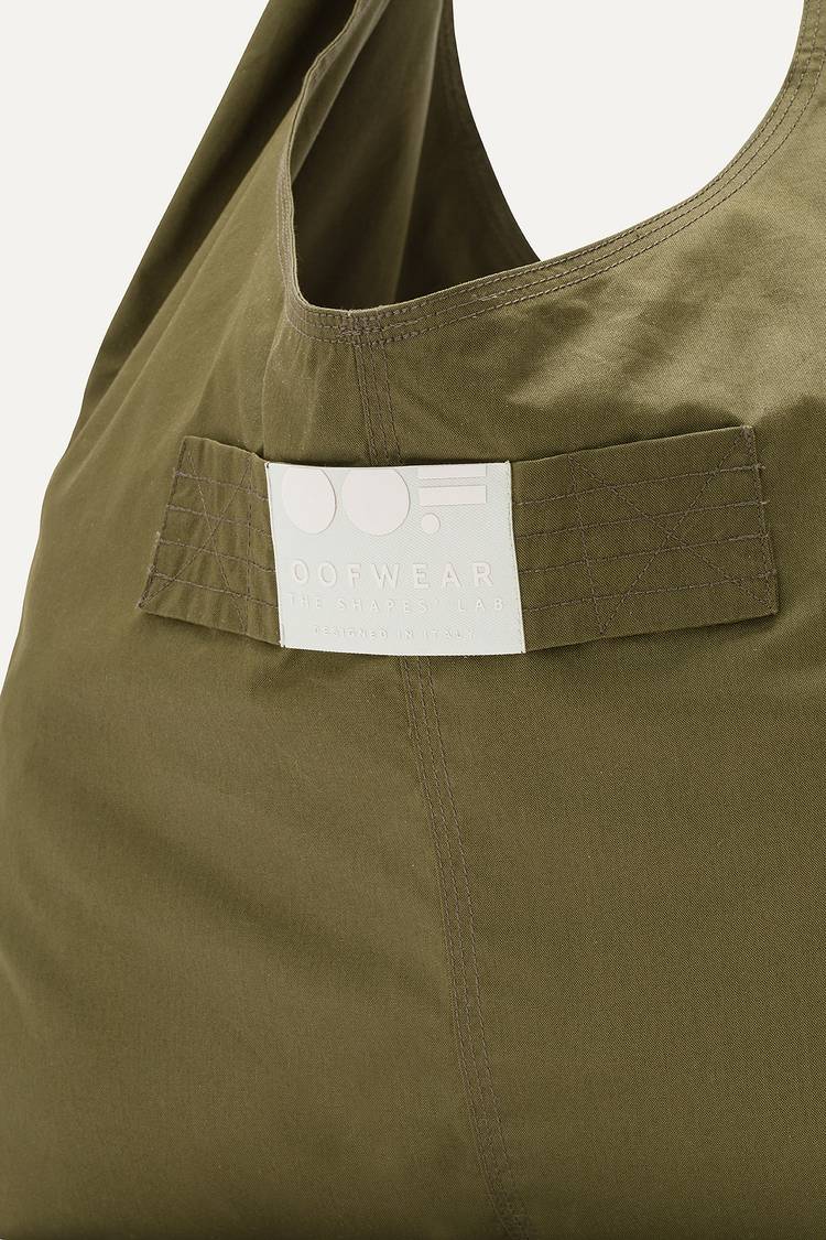 Oof Wear BORSA CON TASCHE IN GABARDINA DI COTONE 3085 - FORESTA