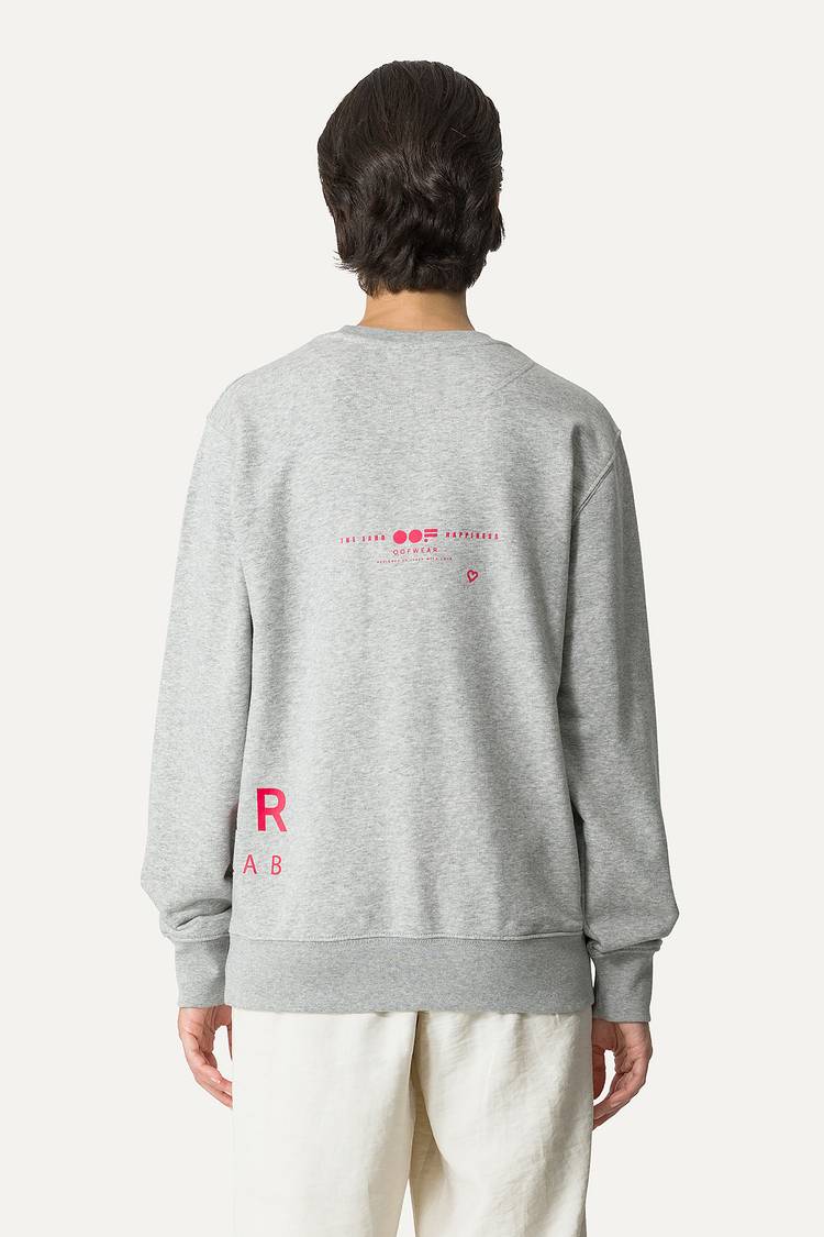 Oof Wear FELPA IN COTONE CON LOGO 4065 - GRIGIO MELANGE