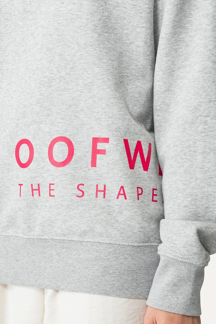 Oof Wear FELPA IN COTONE CON LOGO 4065 - GRIGIO MELANGE