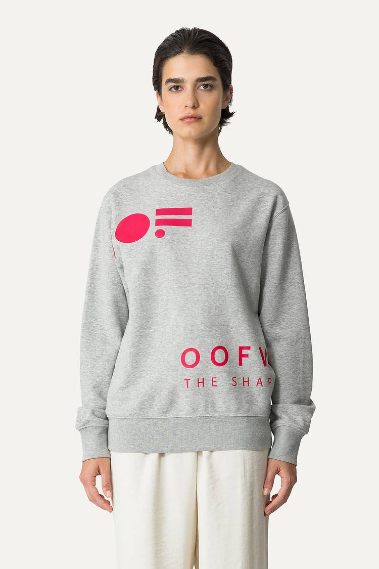 Oof Wear FELPA IN COTONE CON LOGO 4065 - GRIGIO MELANGE Oof Wear FELPA IN COTONE CON LOGO 4065 - GRIGIO MELANGE