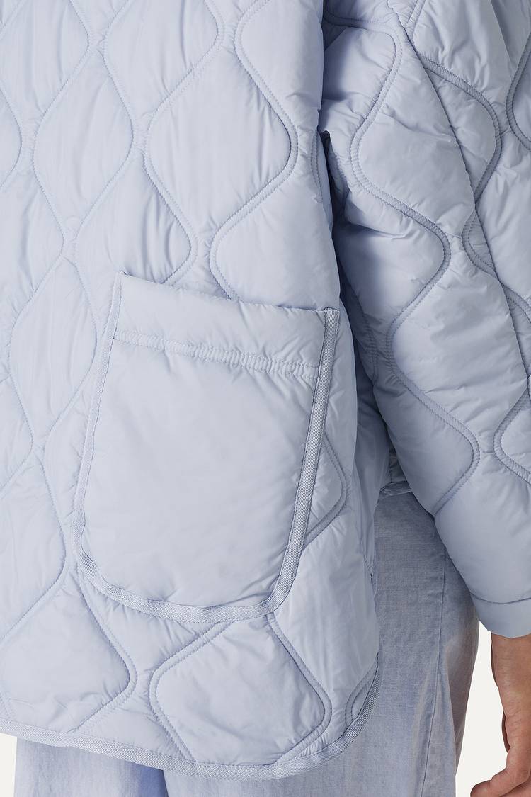 Oof Wear GIACCA A CAMICIA OVER IN NYLON LEGGERO TRAPUNTATO 9222 - CIELO