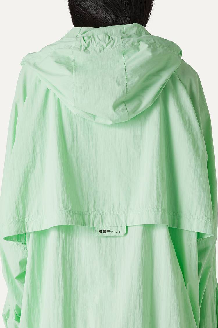 Oof Wear GIACCA CON CAPPUCCIO OVER IN NYLON 9206 - MENTA