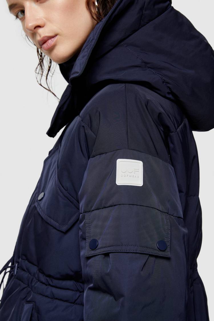 Oof Wear GIACCA CORTA 9234 IN NYLON MEMORY - BLU NOTTE