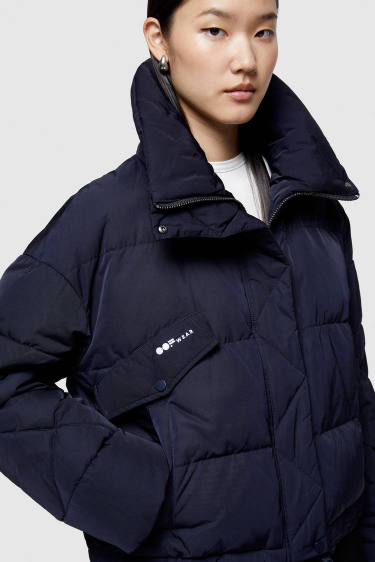 Oof Wear GIACCA CORTA 9235 IN NYLON MEMORY - BLU NOTTE