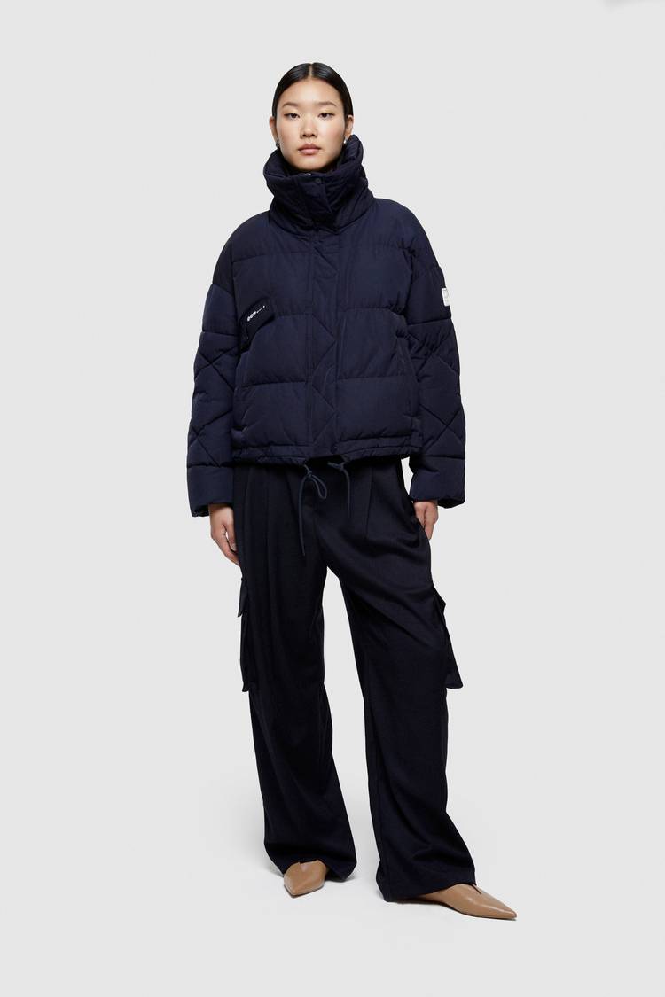 Oof Wear GIACCA CORTA 9235 IN NYLON MEMORY - BLU NOTTE