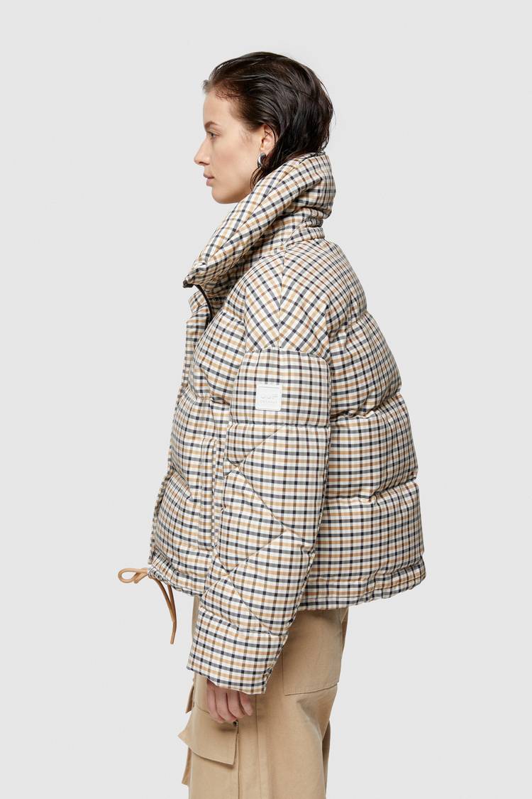 Oof Wear GIACCA CORTA 9235 IN NYLON MEMORY - CAMMELLO/MARRONE