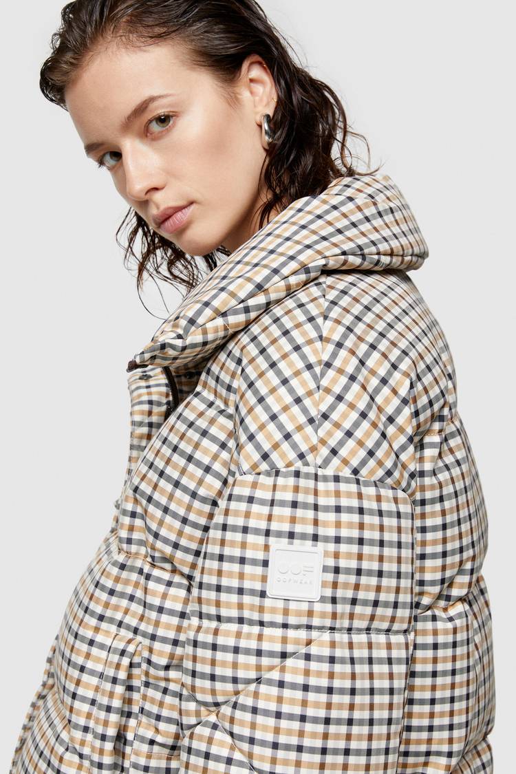 Oof Wear GIACCA CORTA 9235 IN NYLON MEMORY - CAMMELLO/MARRONE