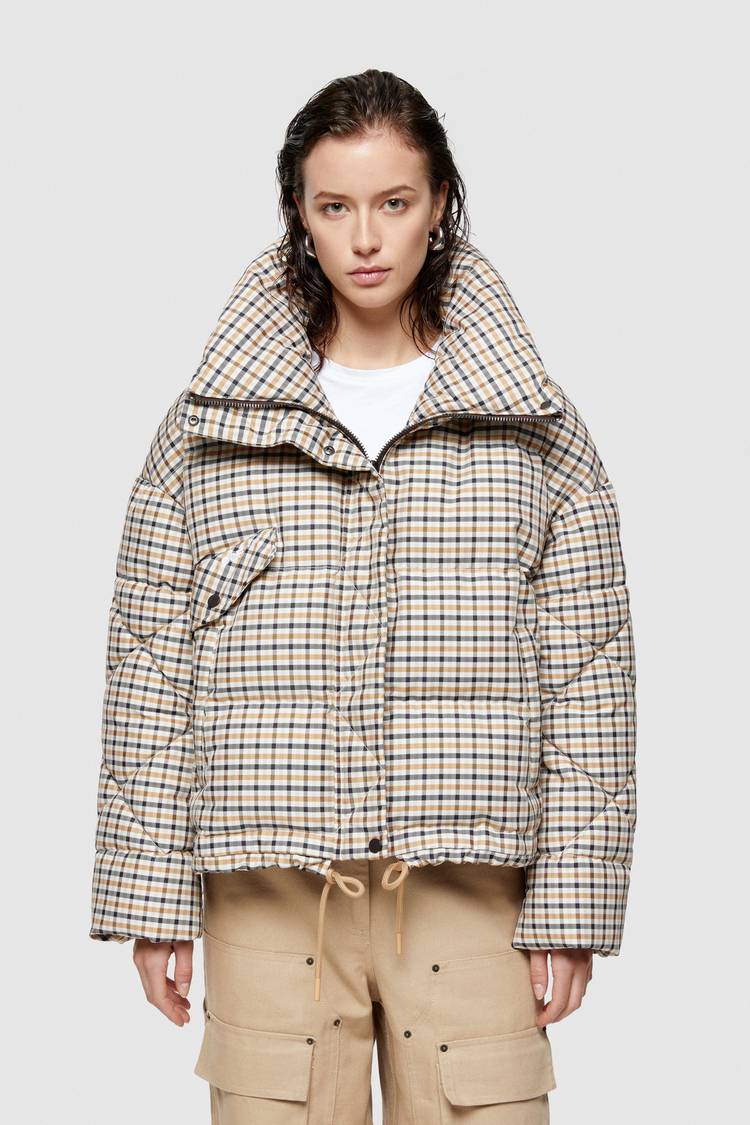 Oof Wear GIACCA CORTA 9235 IN NYLON MEMORY - CAMMELLO/MARRONE Oof Wear GIACCA CORTA 9235 IN NYLON MEMORY - CAMMELLO/MARRONE