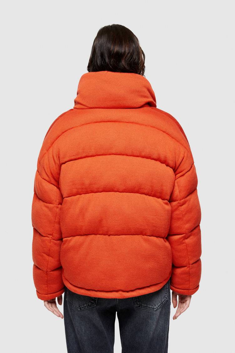 Oof Wear GIACCA CORTA 9270 IN TESSUTO MAGLIA IMBOTTITO - ARANCIO