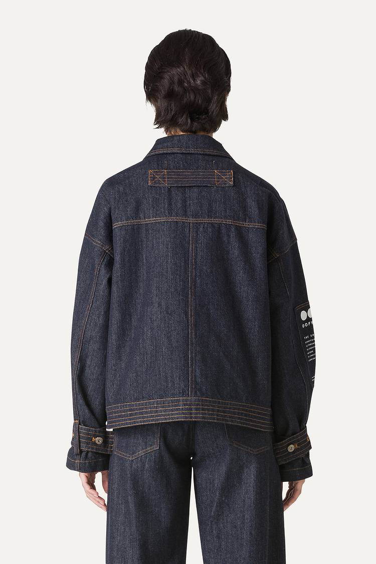 Oof Wear GIACCA CORTA IN DENIM LAVATO 9205 - BLU SCURO